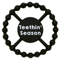 Baby Starters large silicone teether with Teethin' Season to soothe tender gums.