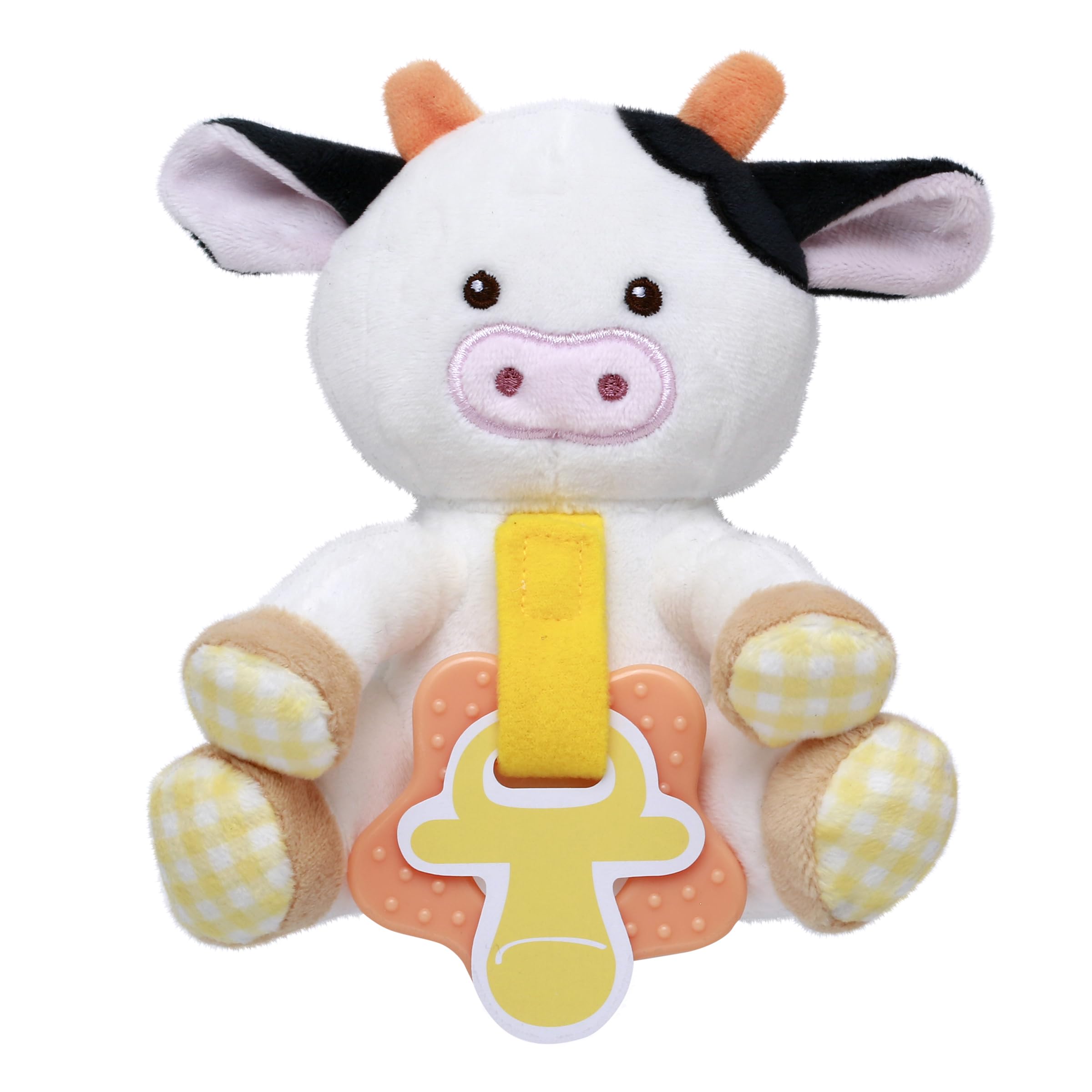 Baby Starters Magic Years light-up cow toy enhances visual engagement during play.