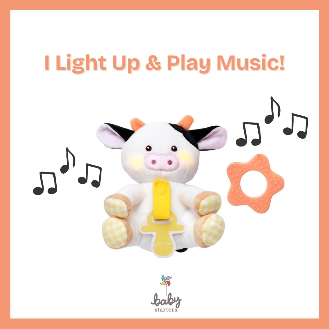 Baby Starters Magic Years pacifier loop keeps a standard pacifier handy.