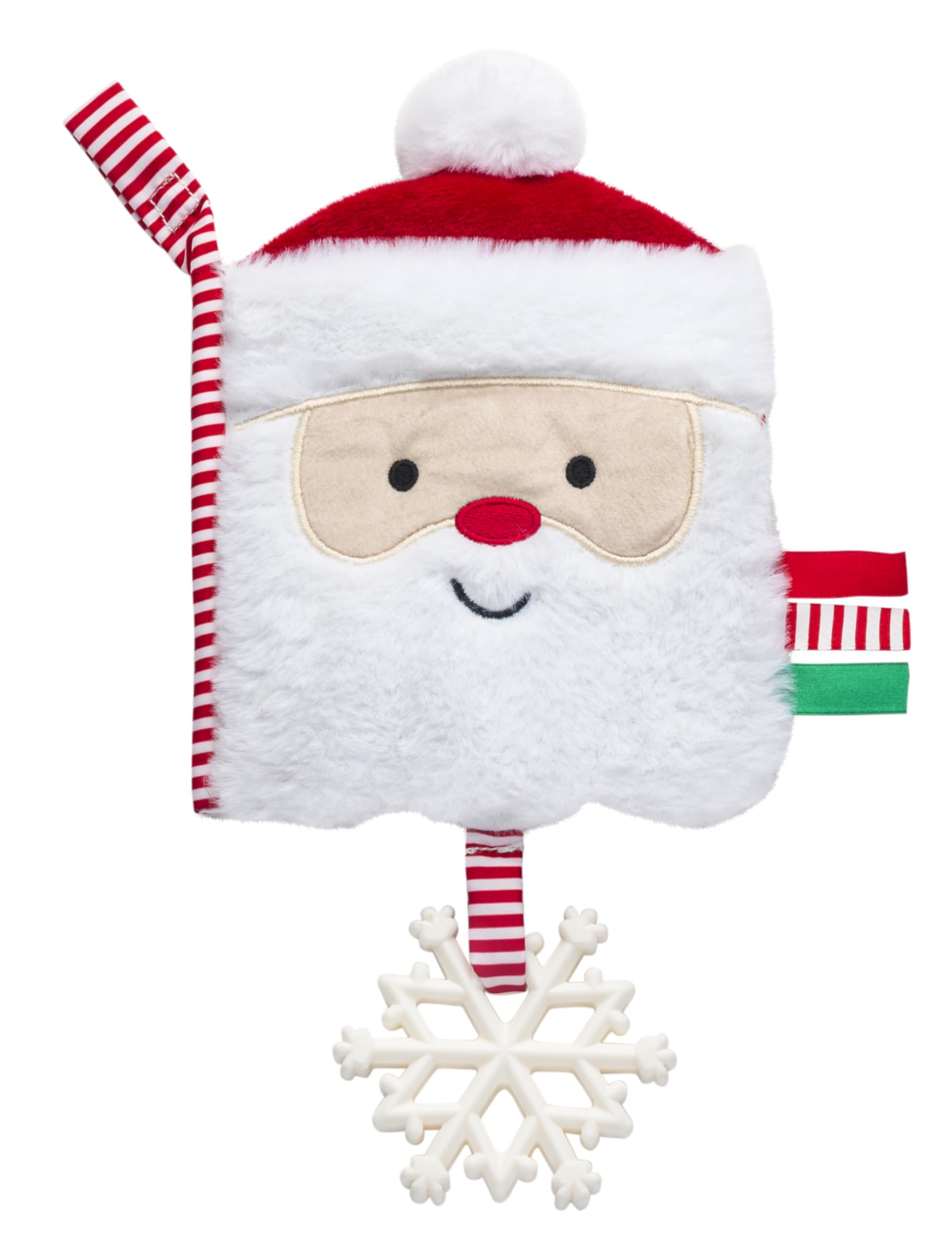 Baby Starters soft plush book with Santa embroidery for cozy tactile play