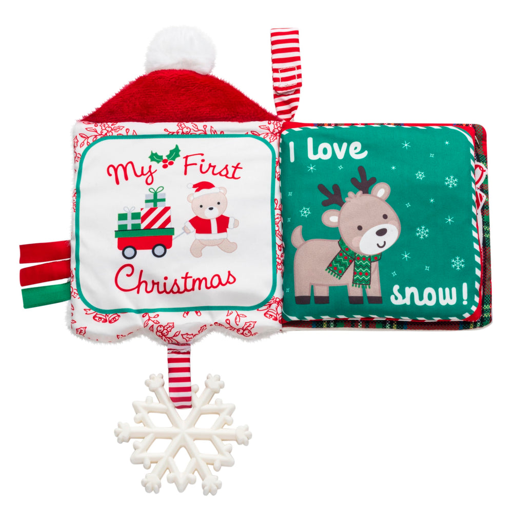 Baby Starters 5 inch crinkle book featuring satin ribbons for visual and texture interest