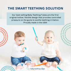 Baby Teething Tubes sensory tube with bright colors encourages exploration and grip