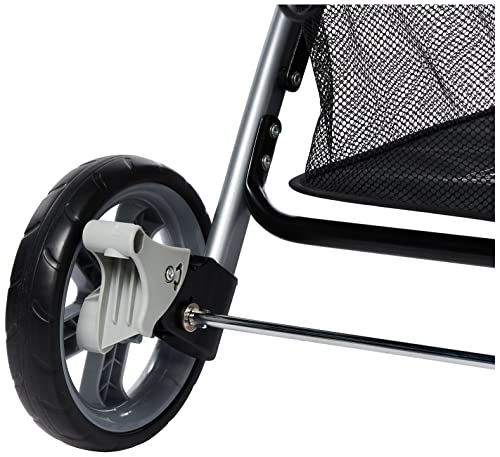 Baby Trend Snap-N-Go Double Stroller front swivel wheel for easy maneuverability.