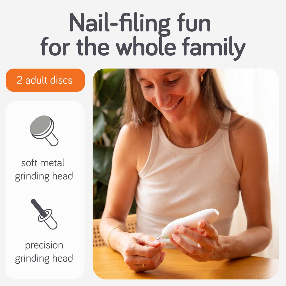 Baby Uma coarse grind disc for efficient nail shaping when needed.