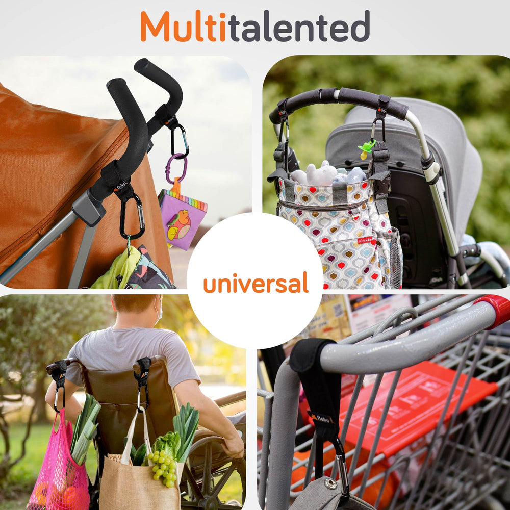 Baby Uma one-hand opening facilitates quick attachment.
