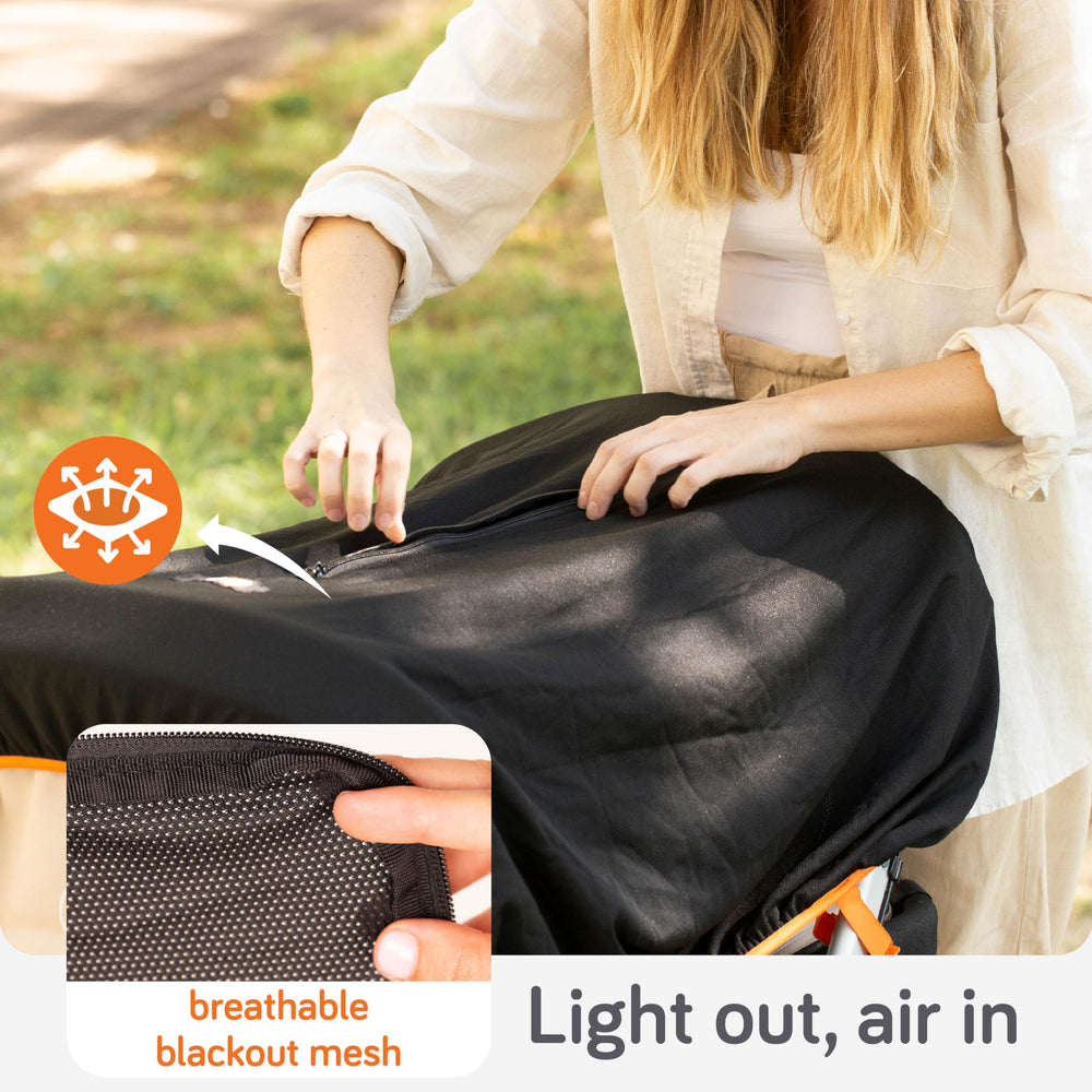Travel bag included with Baby Uma stroller shade cover