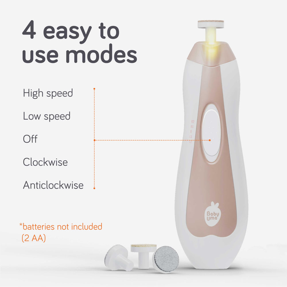 Baby Uma travel case included for on-the-go nail care