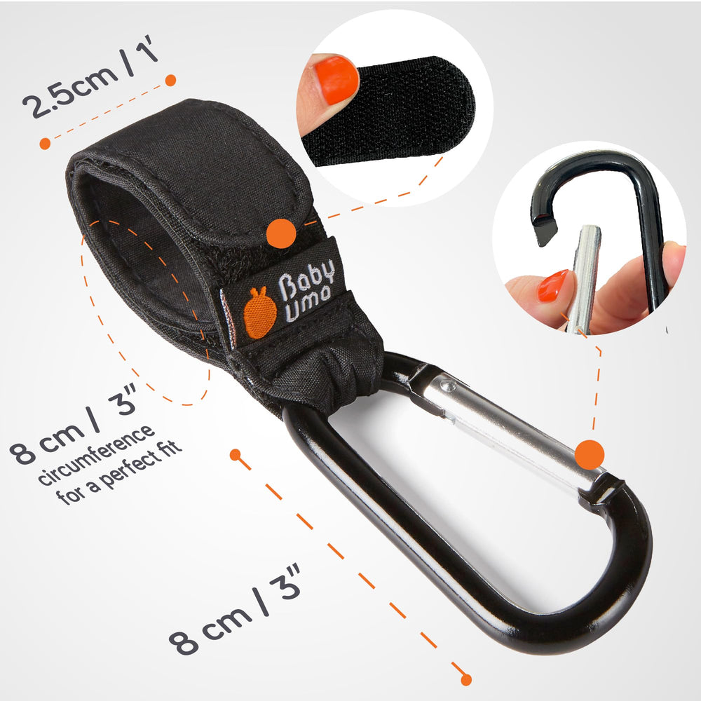 Baby Uma versatile use with wheelchair or leash attachment.