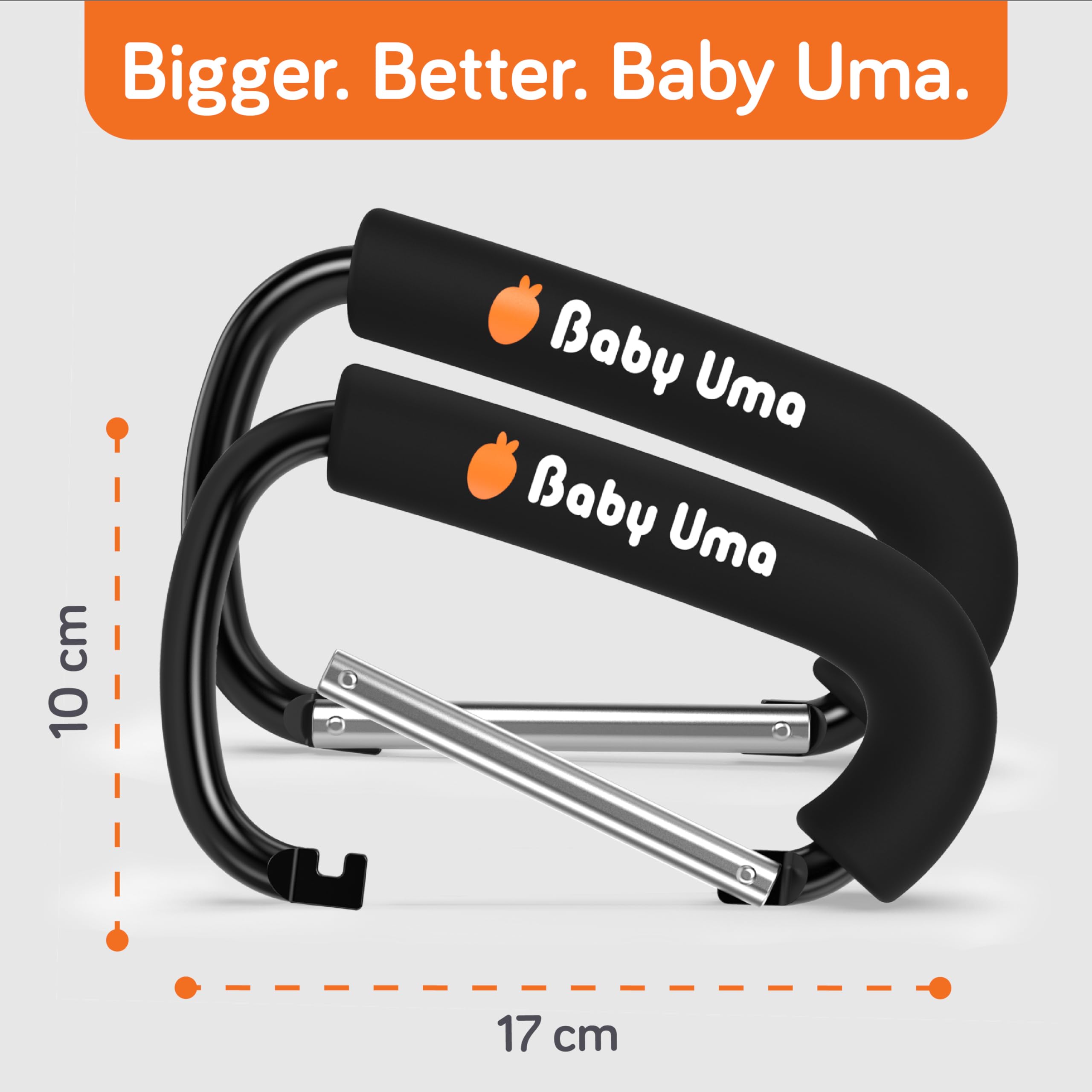Baby Uma XL hooks serve as versatile mobility aid accessory