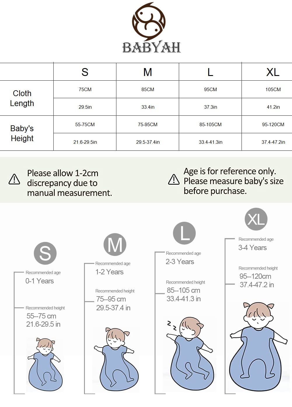 Babyah wearable blanket offers tog options for warmth control.