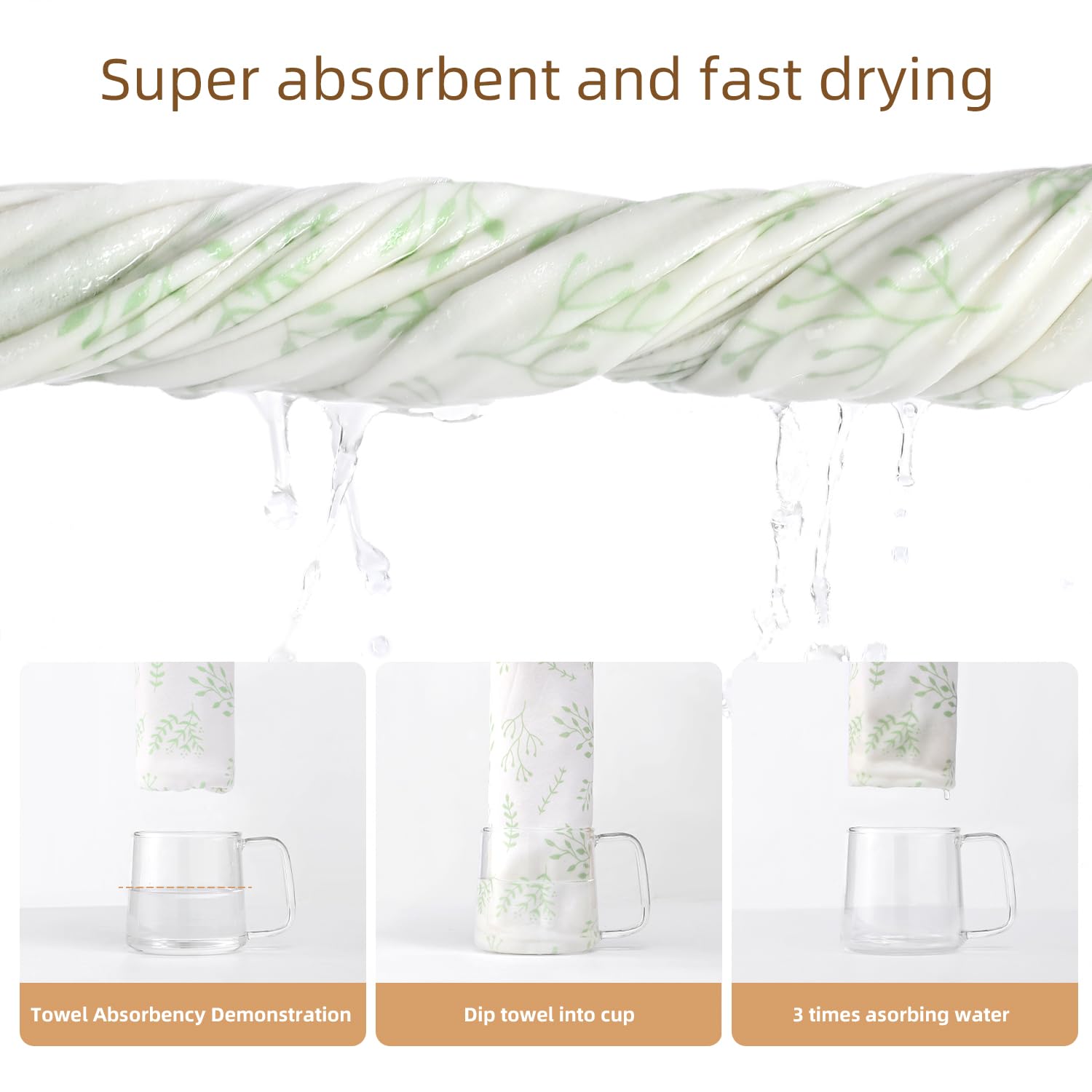 BabyAlly towel demonstrates high absorbency with dual-layer design.