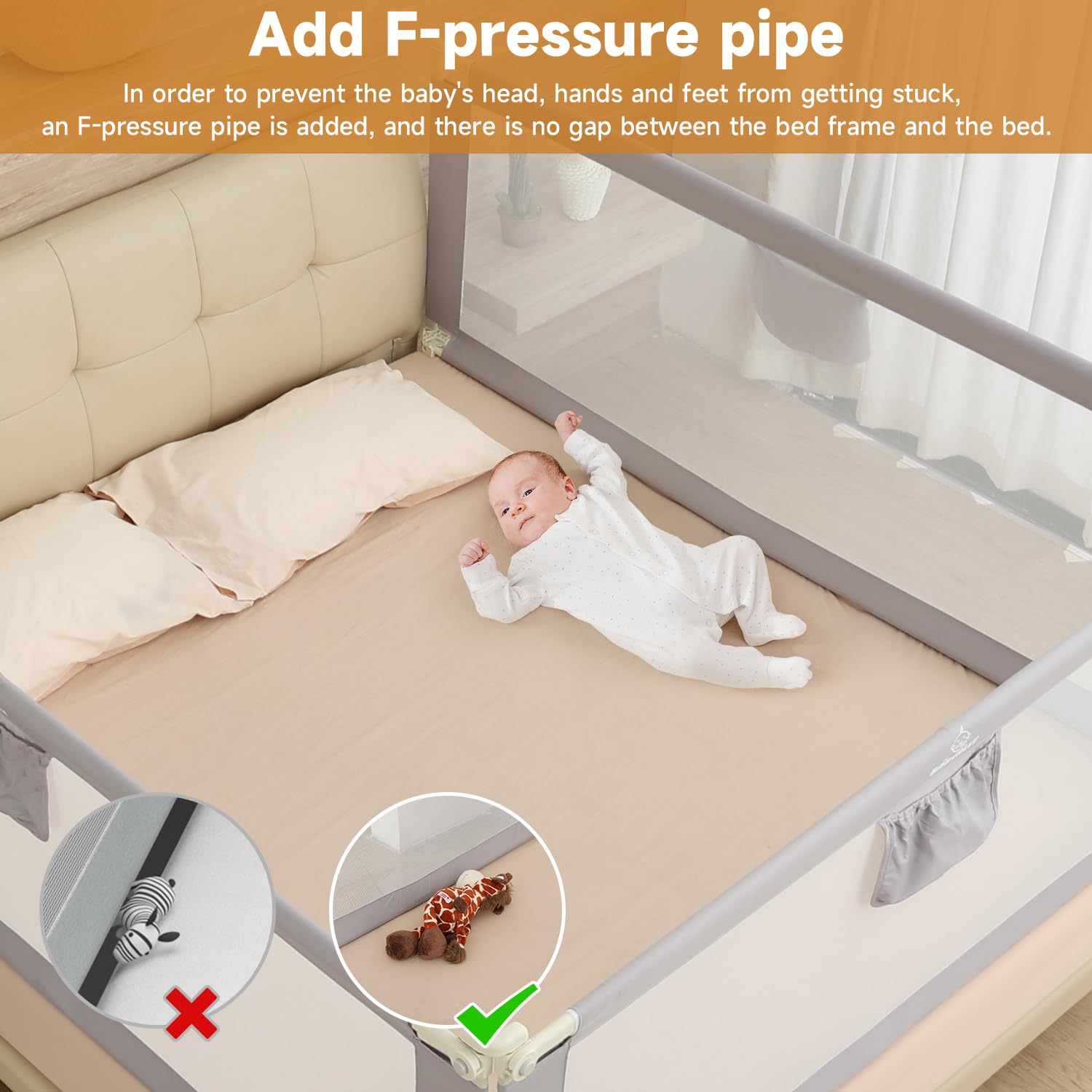 BabyAlly safe non toxic materials highlight fabric and steel components