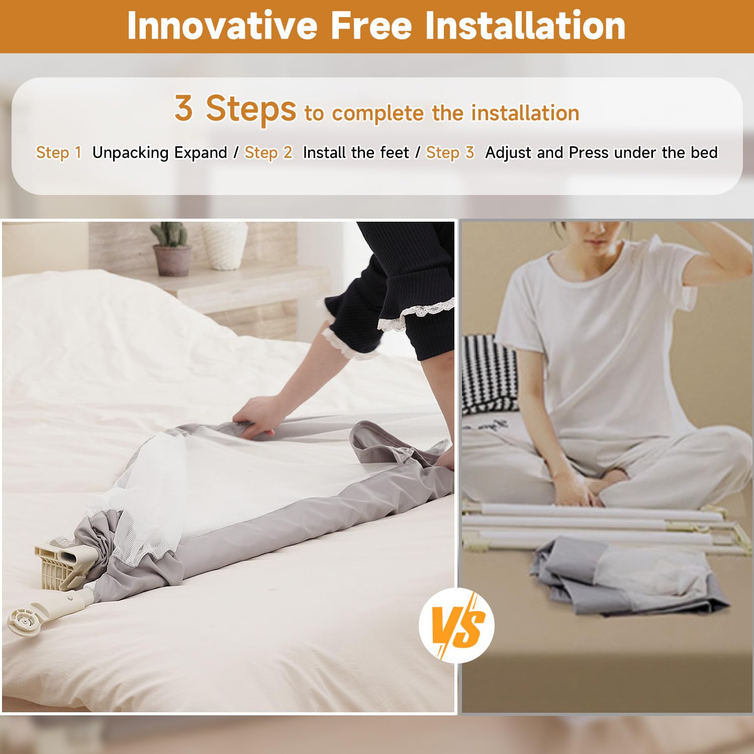 BabyAlly U shaped base provides stable support under the mattress