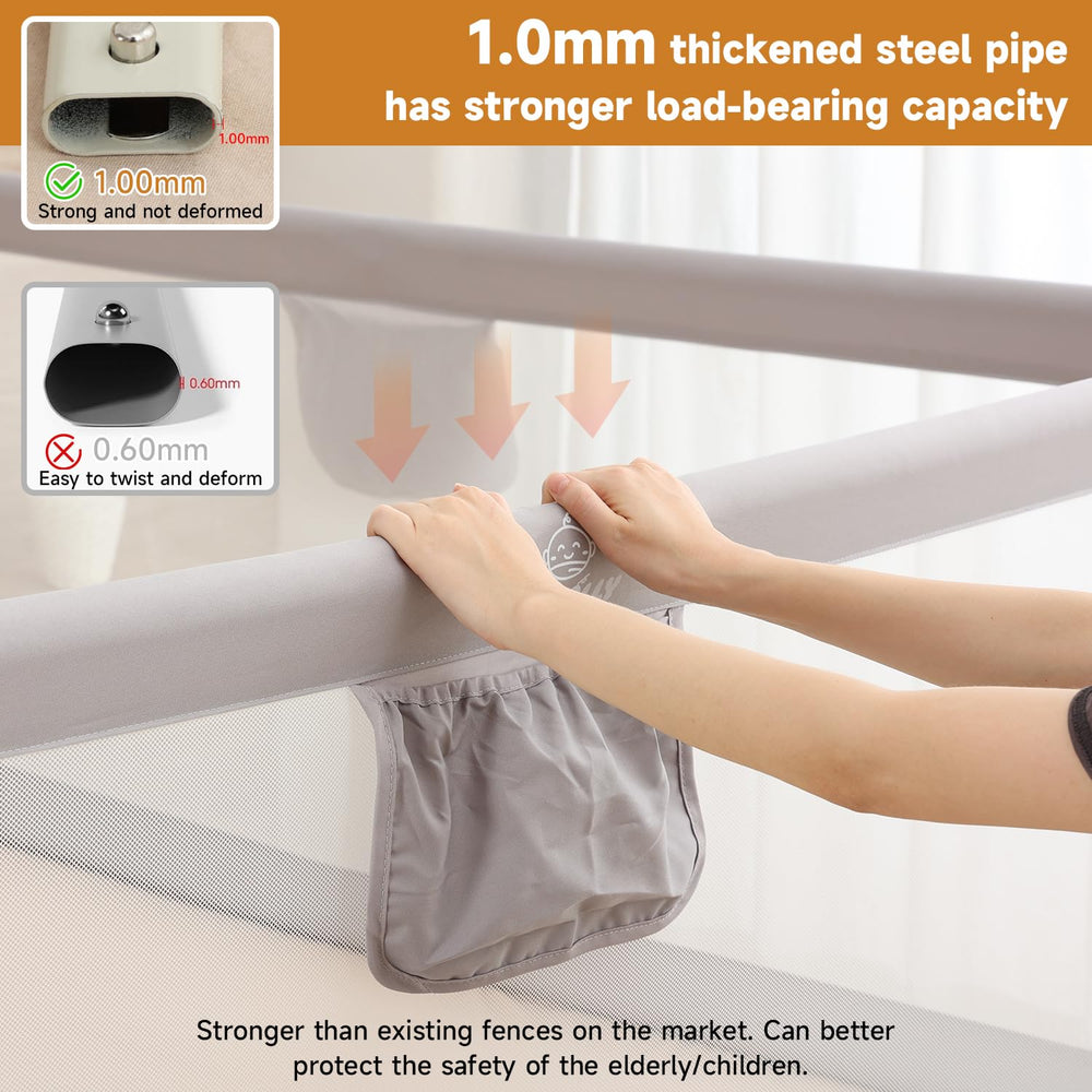BabyAlly zero gap F tube fit for a snug bed connection with no gaps