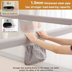 BabyAlly zero gap F tube fit for a snug bed connection with no gaps