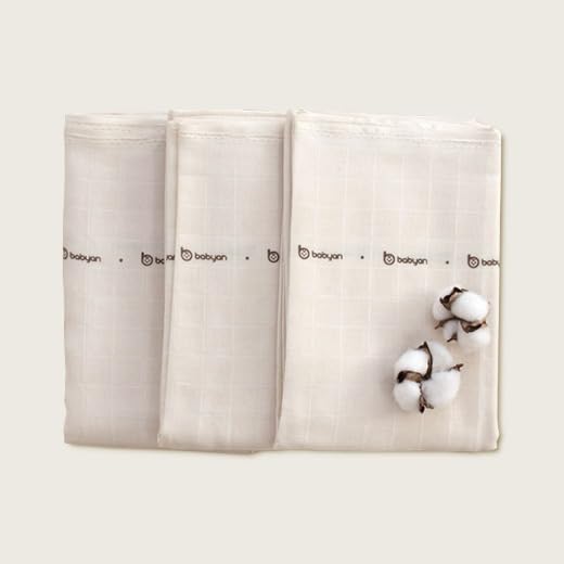 Babyan Organic Baby Cloths large gauze burp cloths for gentle cleanup and comfort.