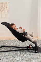 Three height positions in BabyBjörn Balance Soft support growing babies.