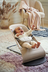 BabyBjörn Bouncer Balance Soft demonstrating natural rocking motion for babies.