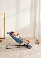 BabyBjörn Bouncer Bliss in chair mode with reversible seat for toddler seating.