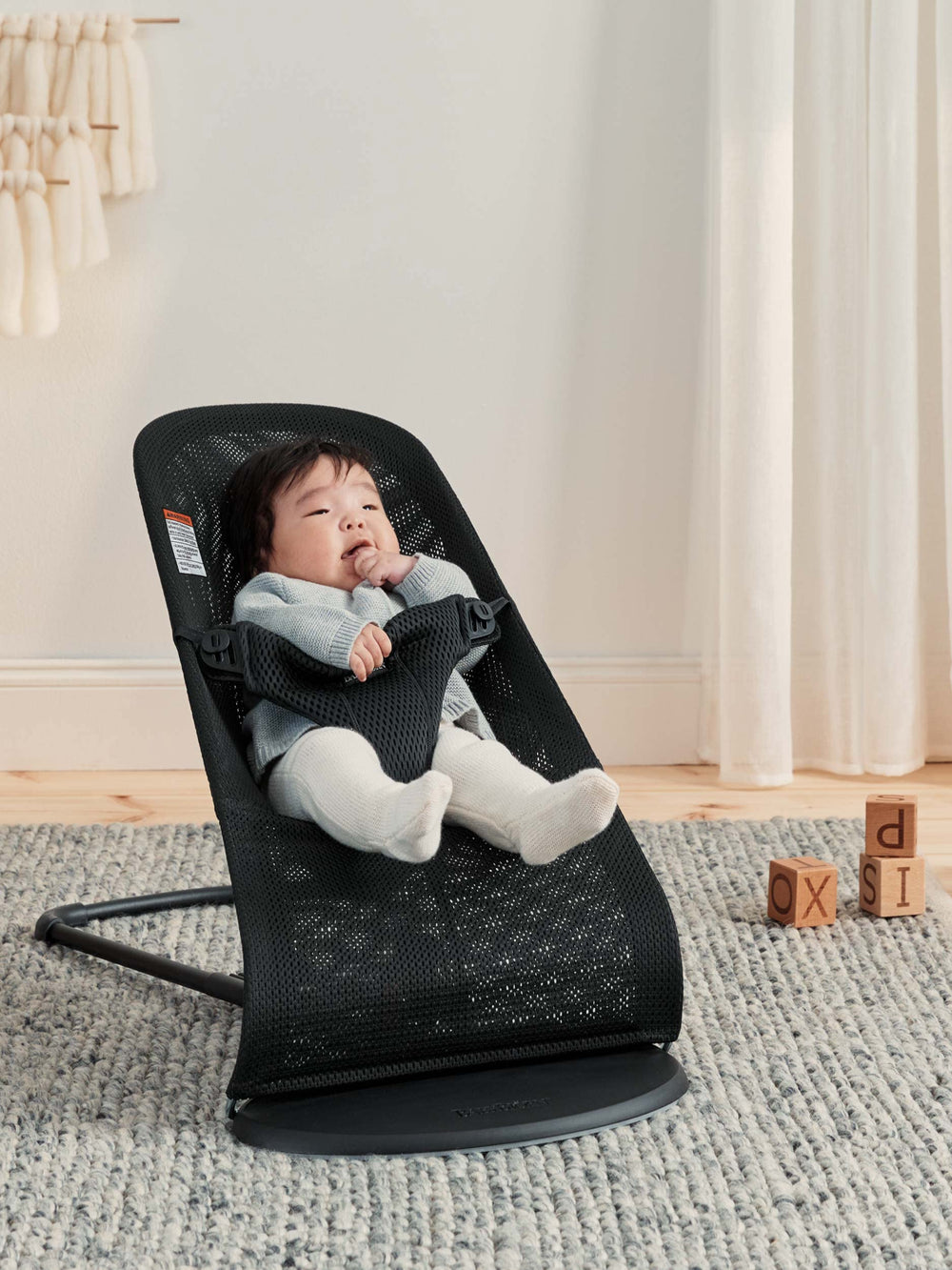 Bouncer Bliss laid flat for compact storage and easy transport.