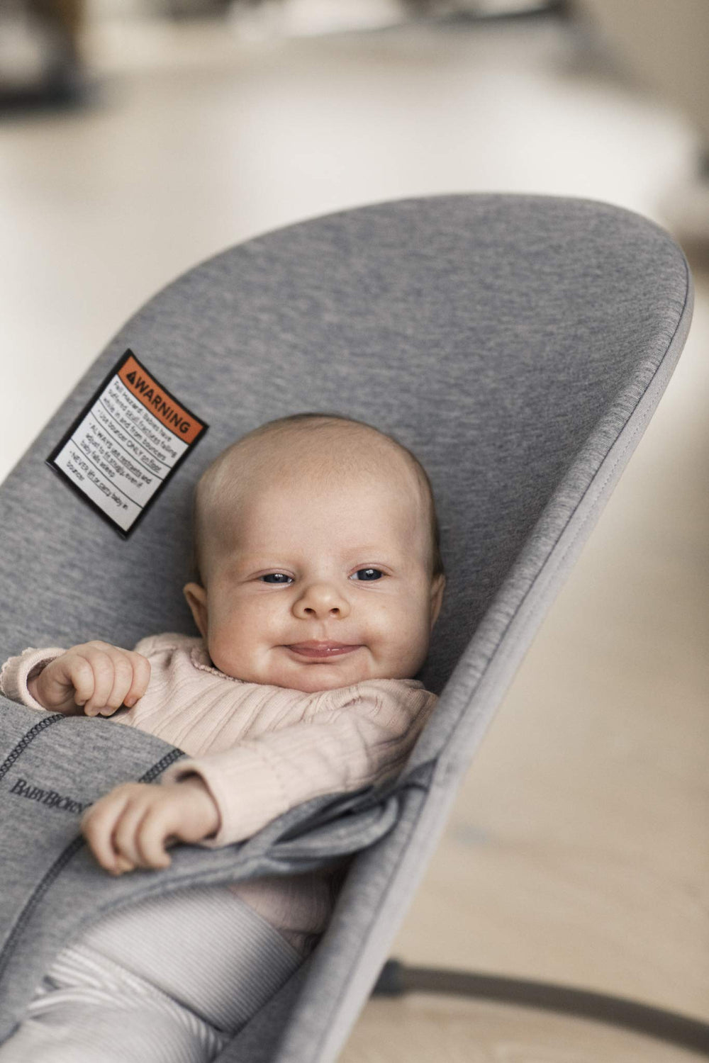 BabyBjörn Bouncer Bliss flat-fold for compact storage between uses