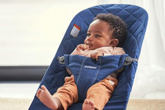 BabyBjörn Bouncer Bliss folded flat for travel, easy storage.