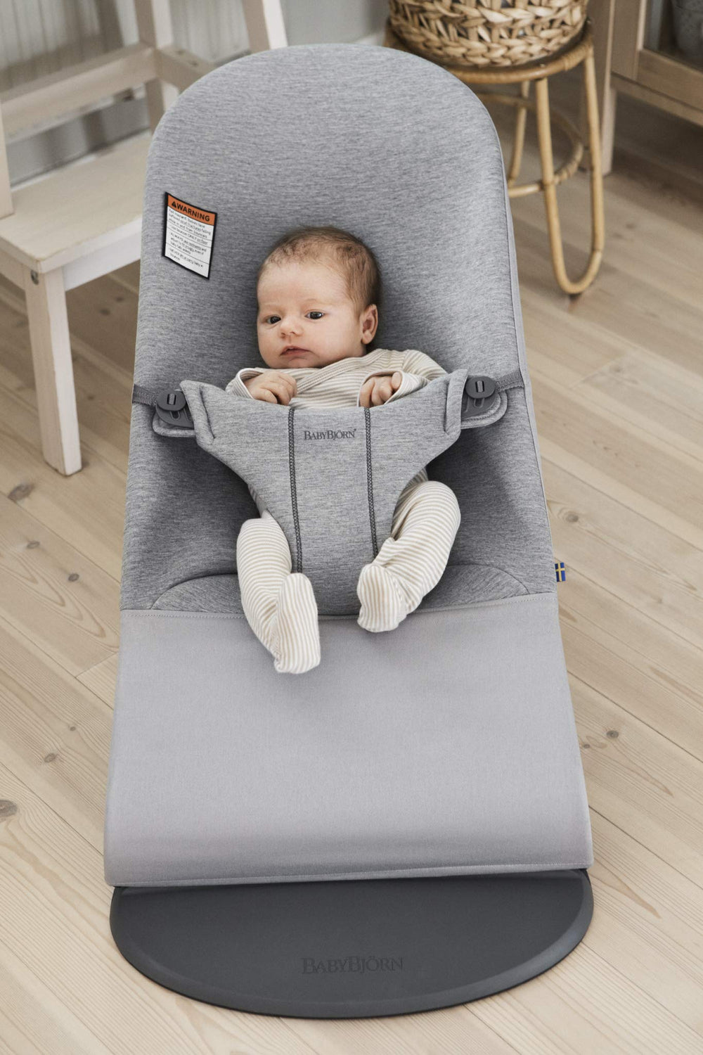 BabyBjörn Bouncer Bliss Oeko-Tex certified fabric ensuring safe materials