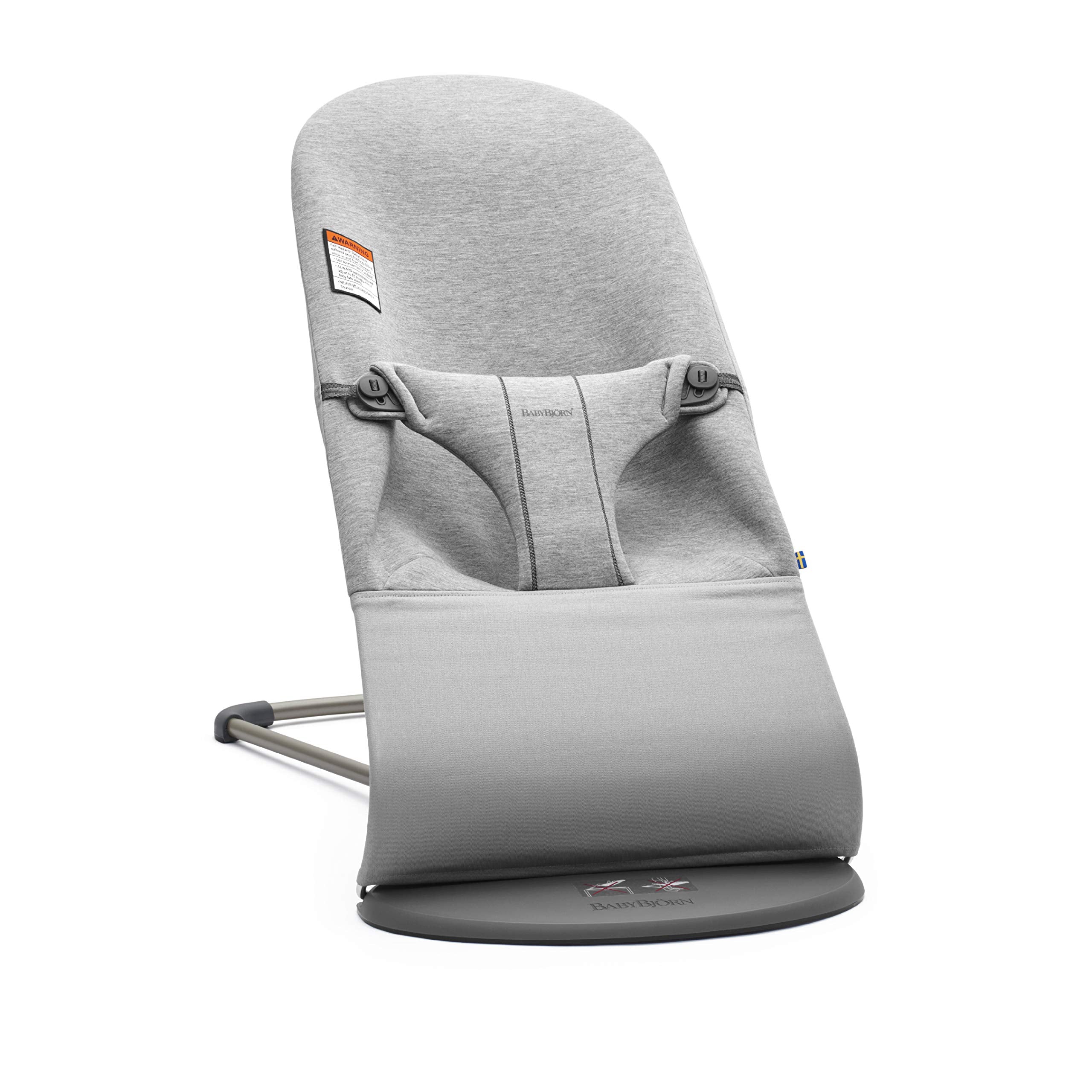 BabyBjörn Bouncer Bliss soft 3D jersey close-up, gentle skin contact