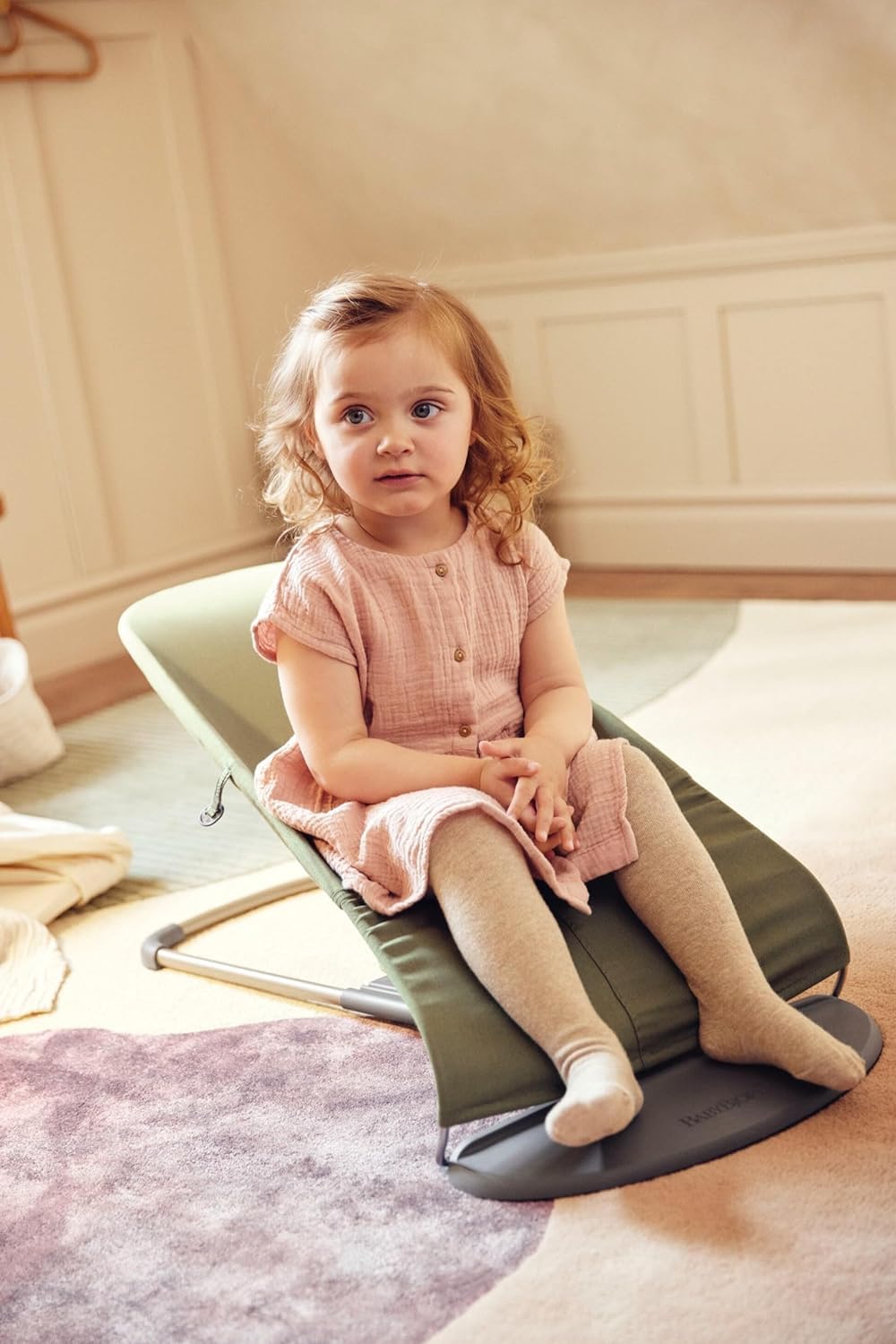 BabyBjörn Bouncer Bliss two-position setup adapts as baby grows.