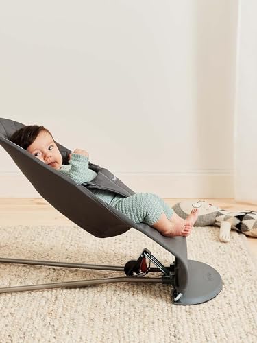 BabyBjörn Bouncer Bliss two-positions snaps closeup demonstrates secure setup.