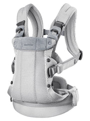 BabyBjörn Harmony 3D mesh close-up shows breathable babywearing comfort