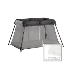 BabyBjörn Travel Crib Light setup ready for travel and easy use.