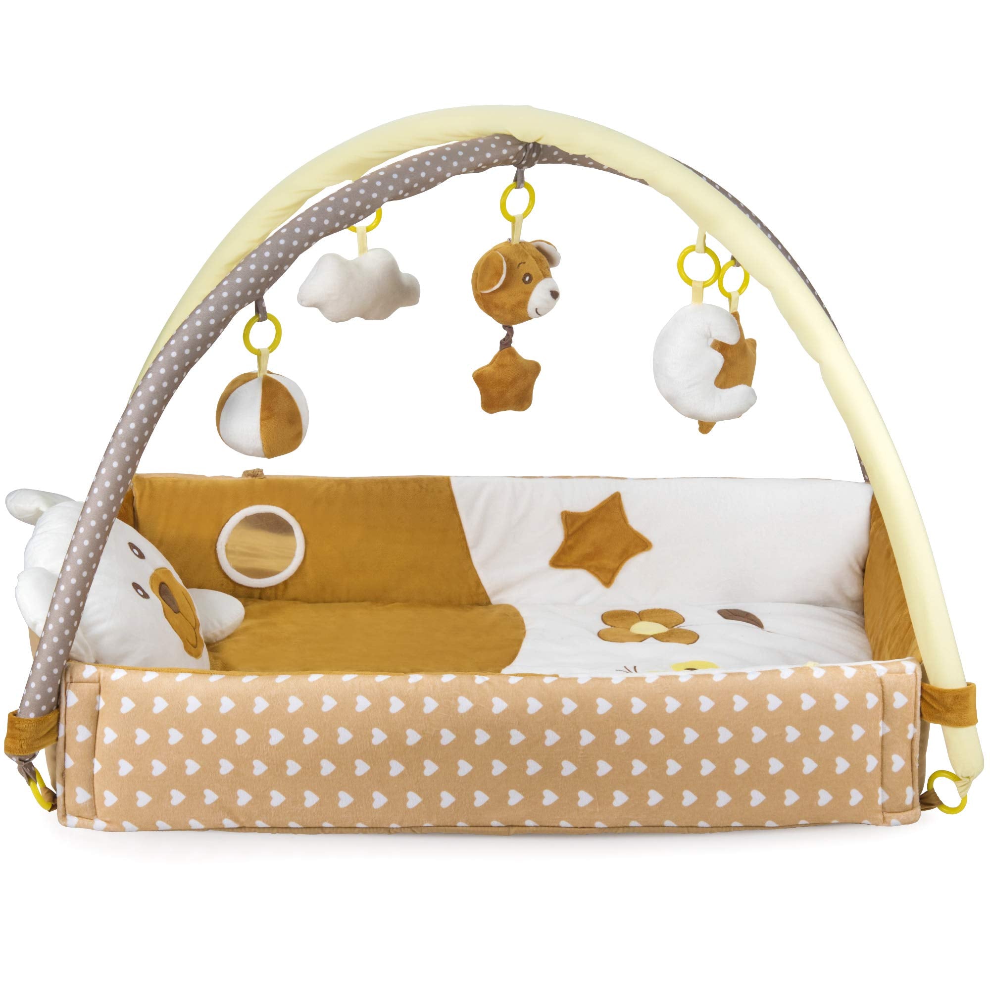 BabyBless activity mat plush surface invites safe tummy time and soft play.
