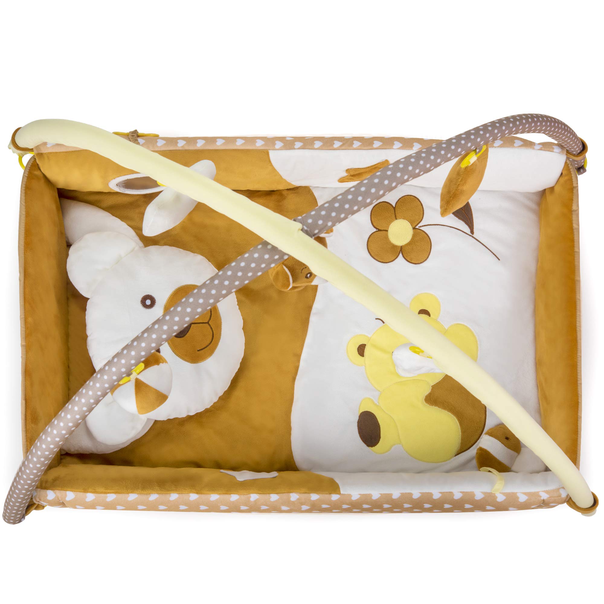 BabyBless tummy time mat supports head and neck control during play.