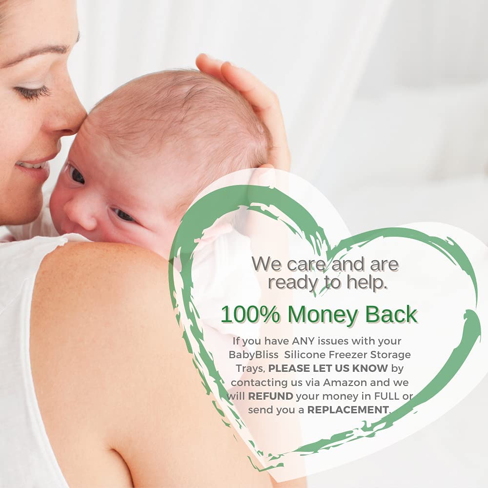 Food-grade silicone from BABY BLISS for safe storage.