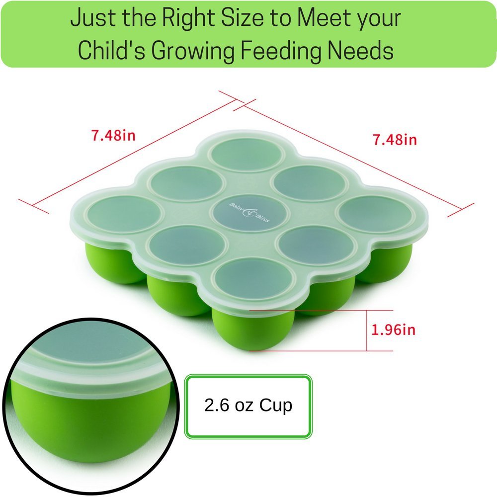Reusable BABY BLISS tray designed for baby food storage.