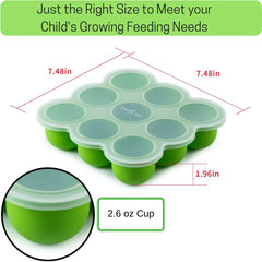 Reusable BABY BLISS tray designed for baby food storage.
