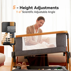 babyboat Cozy2 with four 360° wheels for easy room-to-room movement