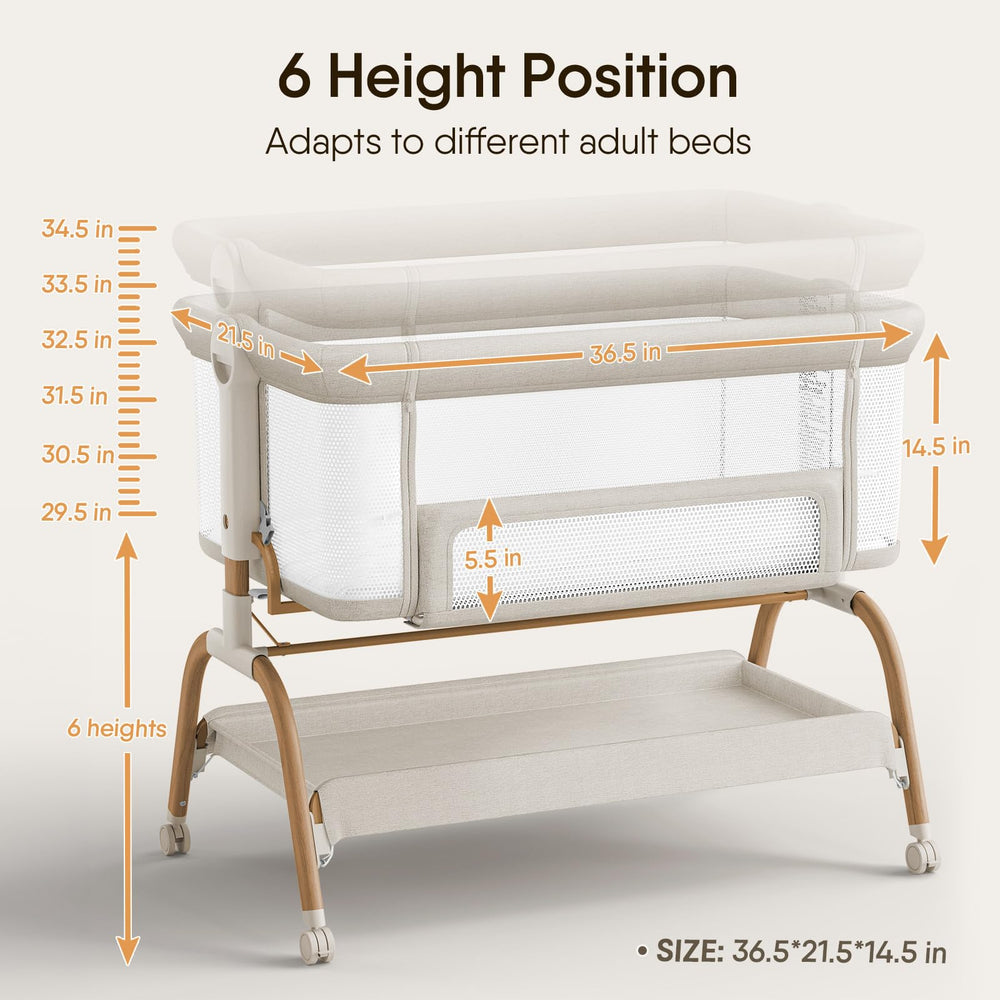 BabyBond sturdy wide base provides stable, secure sleeping surface.