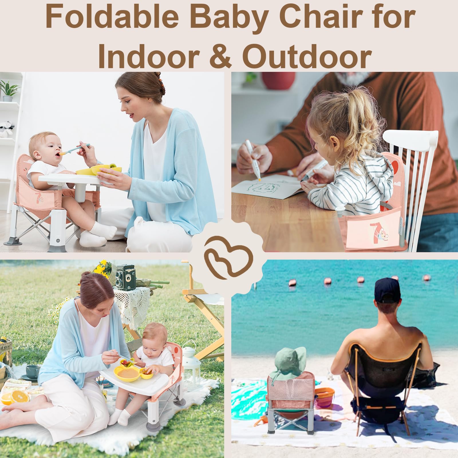 BabyBond carry bag with rear pocket for snacks and baby items.
