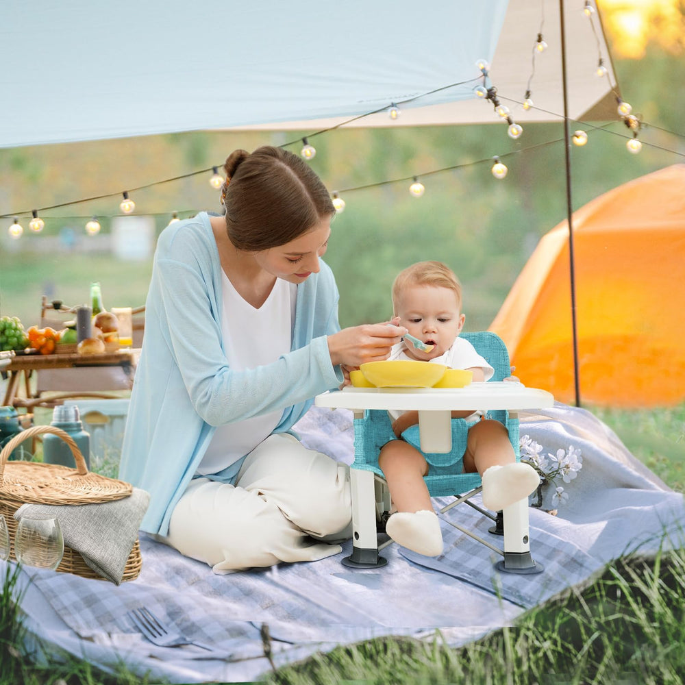 BabyBond rotatable upper tray with removable lower tray for play