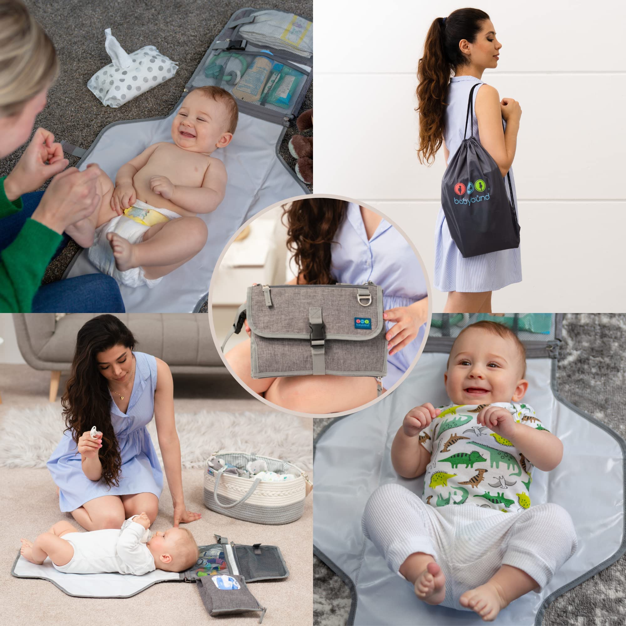 Babybund durable changing pad for travel, car, plane, or table use.