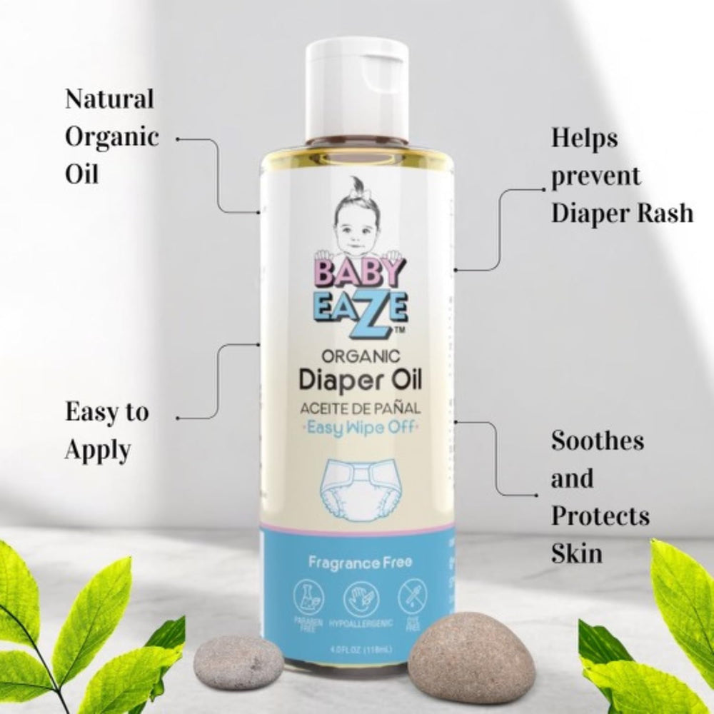 BABYEZE Diaper Oil pump dispense enabling quick hands-free application