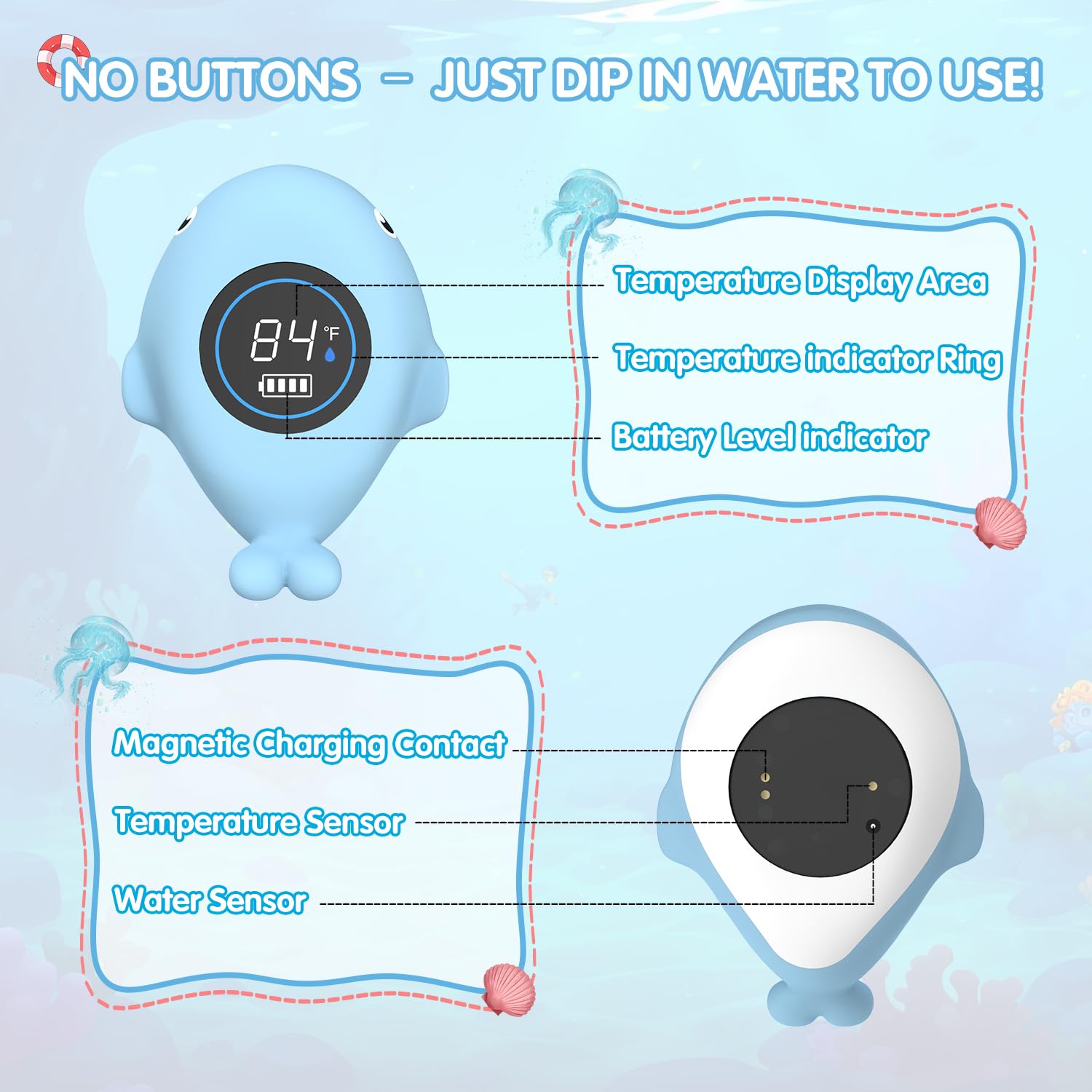 BabyElf BPA-free rubber design prioritizes safe handling during toddler bath time