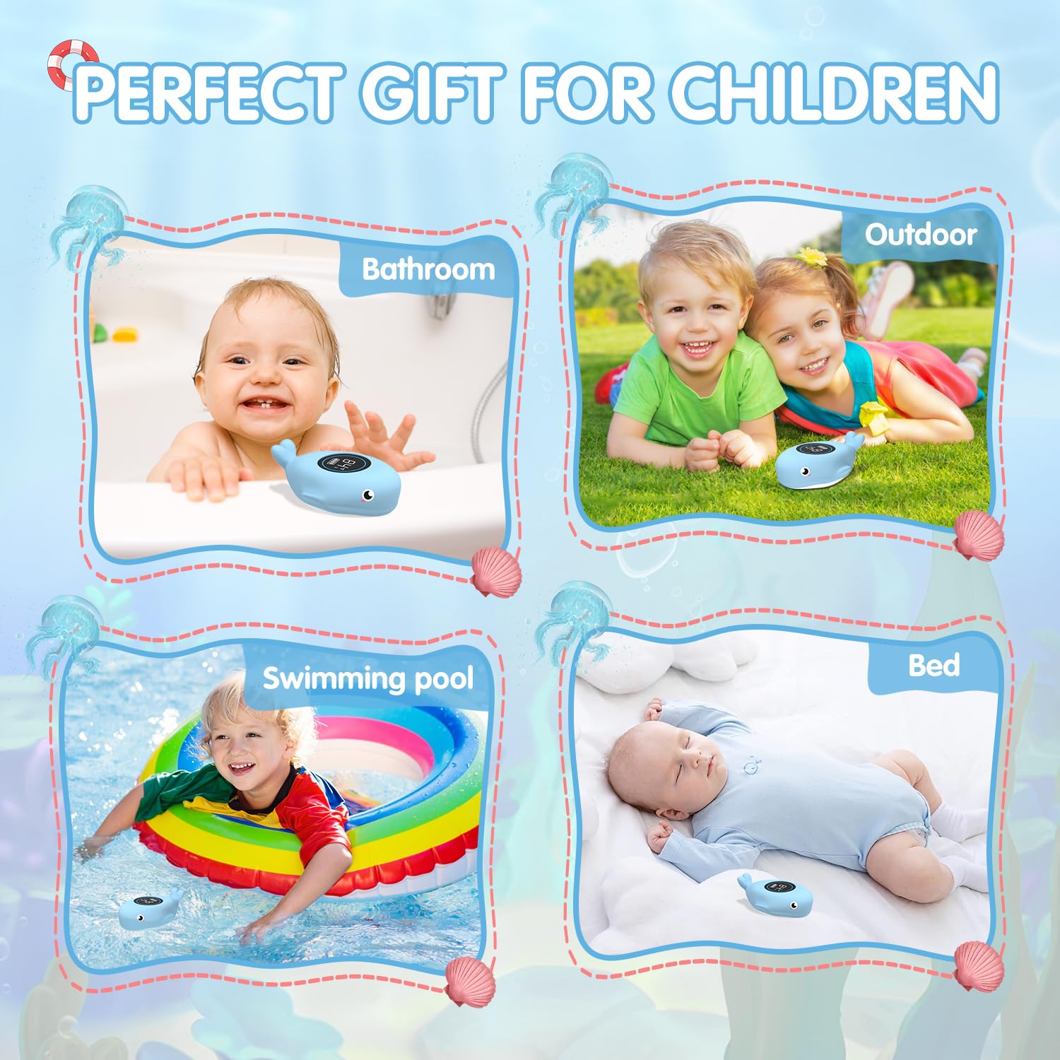 BabyElf bath thermometer makes a thoughtful newborn gift with practical bath monitoring