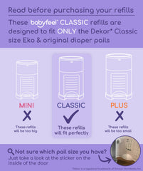 Babyfeel extra-thick refill 30-percent for durable odor control