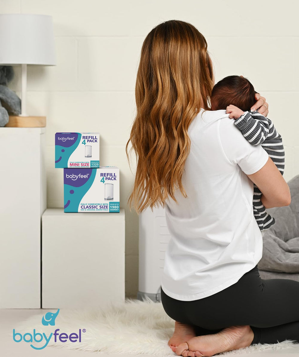 Babyfeel hands-free pail compatibility with Dekor Classic setup