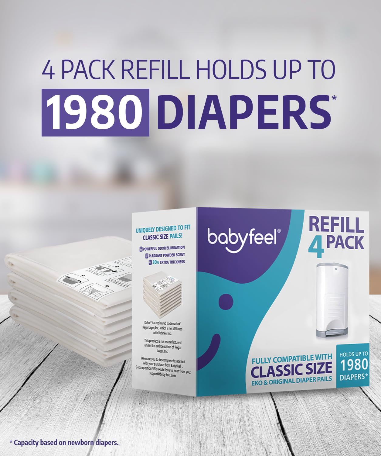 Babyfeel odor-elimination film neutralizes odors in the nursery
