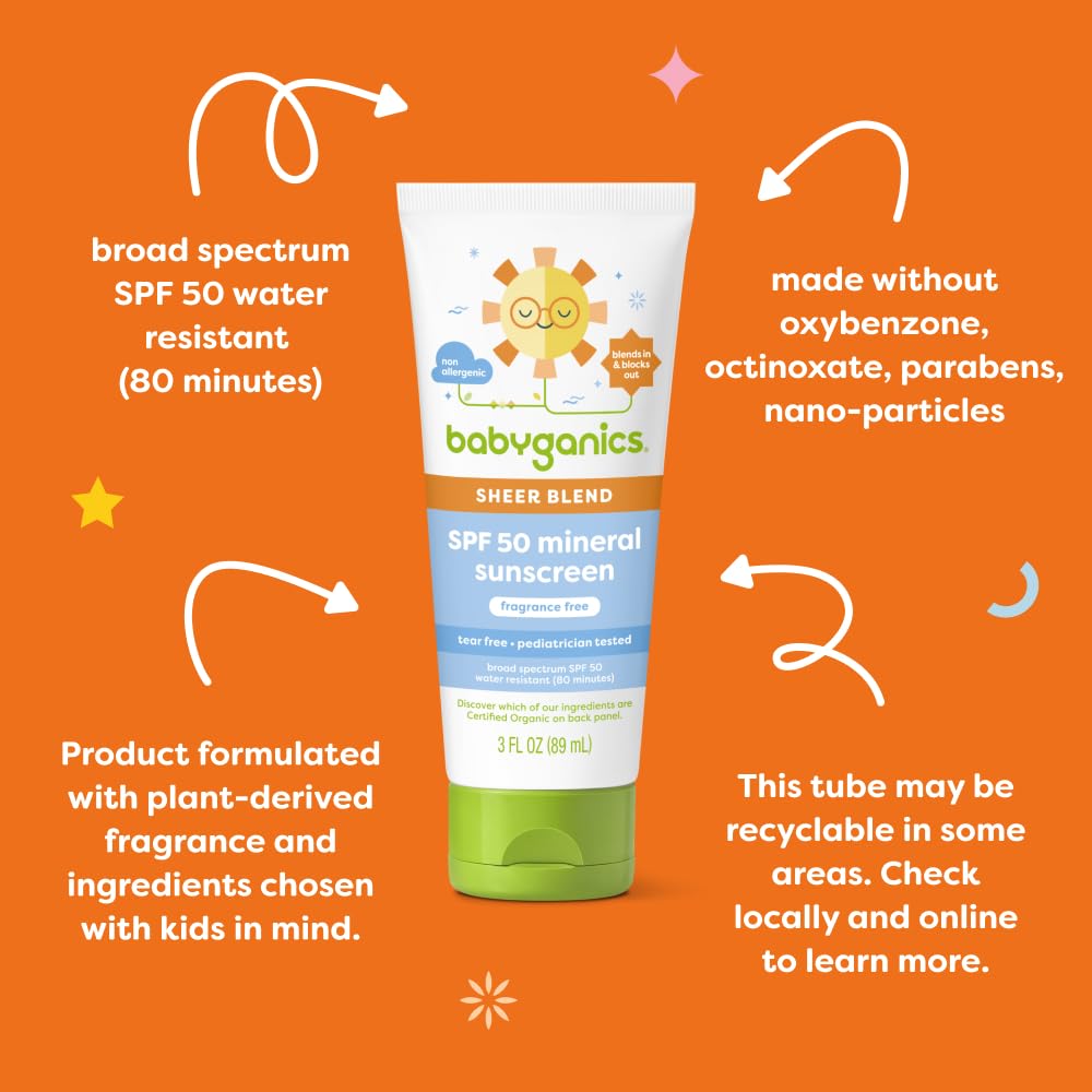 Babyganics 100% zinc oxide active sunscreen with mineral protection