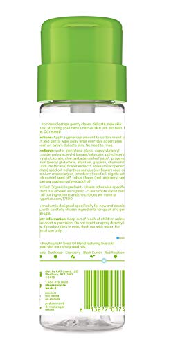 Babyganics no-rinse micellar cleanser pack of 2 for convenient family use